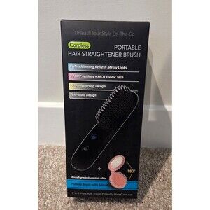Portable Cordless Hair Straightener brush